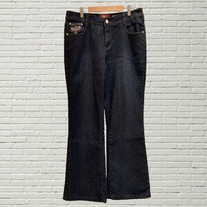 ONE 5 ONE Boot Cut Blue Jeans (Size 12)